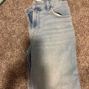 Hollister Women's Straight Leg Jeans - Light Blue